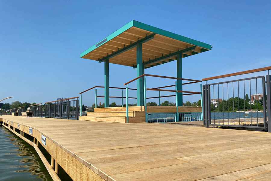 Steganlage Naturbad Falkenwiese Lübeck