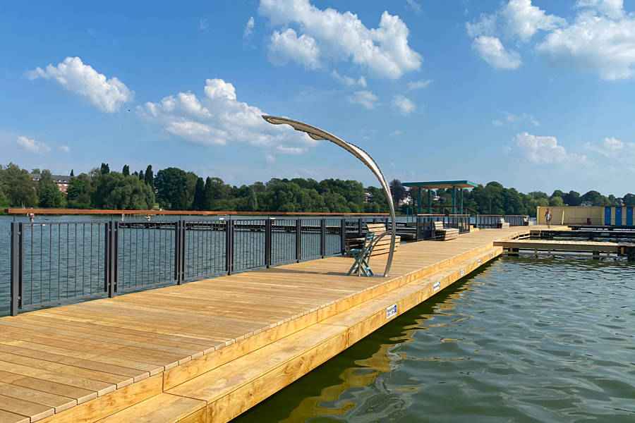 Steganlage Naturbad Falkenwiese Lübeck